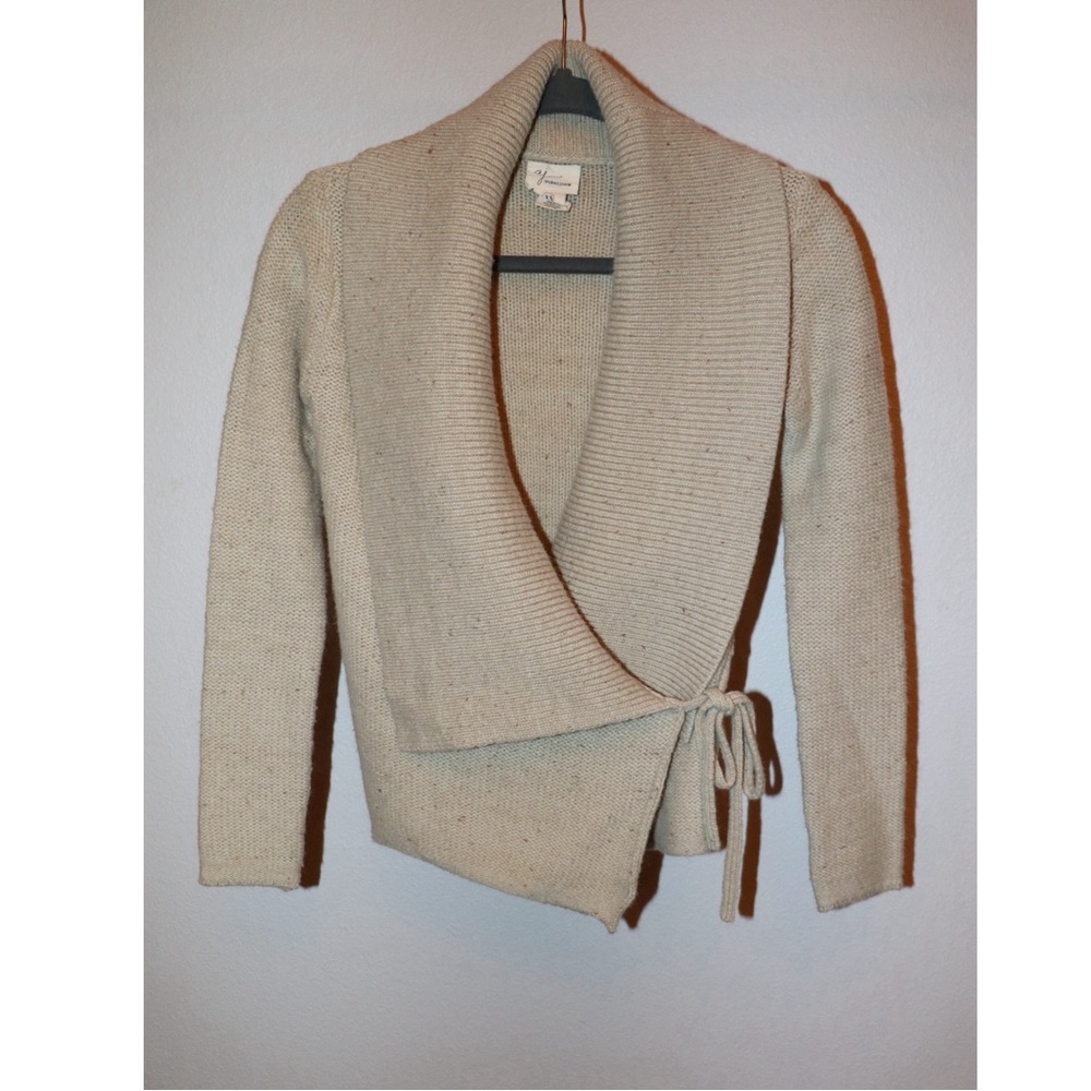 AJ Andrea Jovine Wrap Sweater